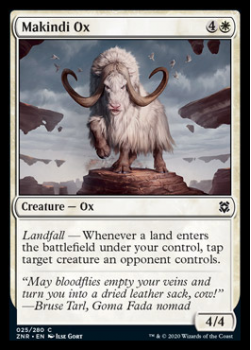 Makindi Ox : ZENDIKAR RISING 025/280 - Magic the Gathering Single Card