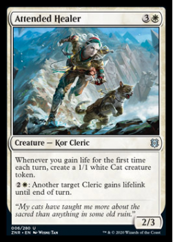 Attended Healer : ZENDIKAR RISING 006/280 - Magic the Gathering Single Card