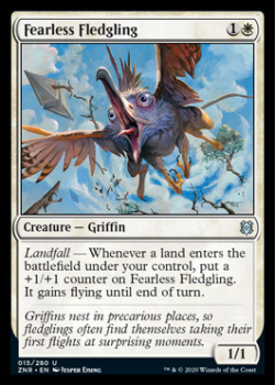 Fearless Fledgling : ZENDIKAR RISING 015/280 - Magic the Gathering Single Card