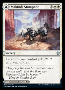 Makindi Stampede / Makindi Mesas : ZENDIKAR RISING 026/280 - Magic the Gathering Single Card