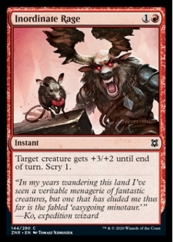 Inordinate Rage : ZENDIKAR RISING 144/280 - Magic the Gathering Single Card