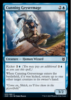 Cunning Geysermage : ZENDIKAR RISING 055/280 - Magic the Gathering Single Card