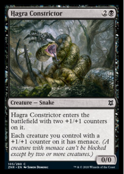 Hagra Constrictor : ZENDIKAR RISING 105/280 - Magic the Gathering Single Card