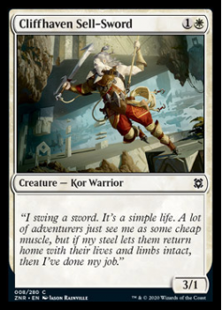 Cliffhaven Sell-Sword : ZENDIKAR RISING 008/280 - Magic the Gathering Single Card