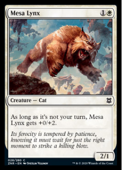 Mesa Lynx : ZENDIKAR RISING 028/280 - Magic the Gathering Single Card