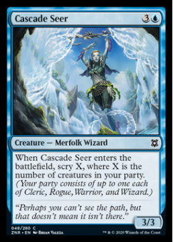 Cascade Seer : ZENDIKAR RISING 048/280 - Magic the Gathering Single Card