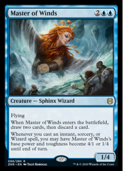 Master of Winds (FOIL) : ZENDIKAR RISING 068/280 - Magic the Gathering Single Card