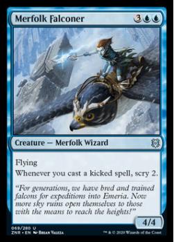 Merfolk Falconer : ZENDIKAR RISING 069/280 - Magic the Gathering Single Card
