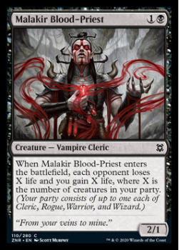 Malakir Blood-Priest (FOIL) : ZENDIKAR RISING 110/280 - Magic the Gathering Single Card