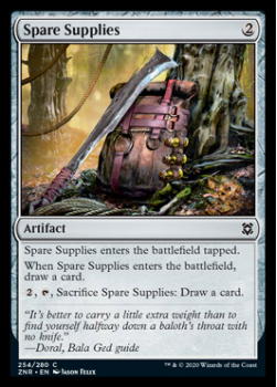 Spare Supplies (FOIL) : ZENDIKAR RISING 254/280 - Magic the Gathering Single Card
