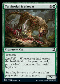 Territorial Scythecat : ZENDIKAR RISING 213/280 - Magic the Gathering Single Card