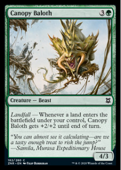 Canopy Baloth : ZENDIKAR RISING 182/280 - Magic the Gathering Single Card
