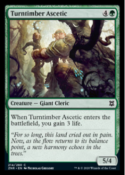 Turntimber Ascetic : ZENDIKAR RISING 214/280 - Magic the Gathering Single Card