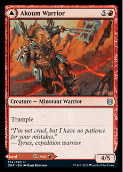 Akoum Warrior / Akoum Teeth : ZENDIKAR RISING 134/280 - Magic the Gathering Single Card