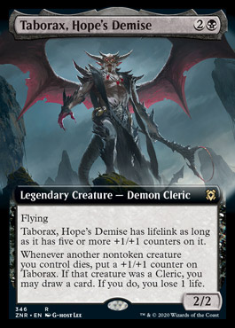 Taborax Hope S Demise Borderless Zendikar Rising 346 Magic The Gathering Single Card
