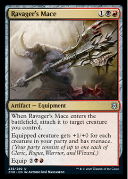 Ravager's Mace : ZENDIKAR RISING 235/280 - Magic the Gathering Single Card