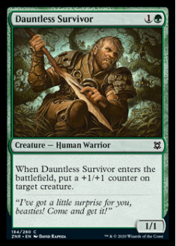 Dauntless Survivor : ZENDIKAR RISING 184/280 - Magic the Gathering Single Card