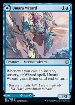 Umara Wizard / Umara Skyfalls : ZENDIKAR RISING 086/280 - Magic the Gathering Single Card