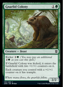 Gnarlid Colony : ZENDIKAR RISING 185/280 - Magic the Gathering Single Card