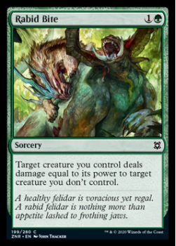 Rabid Bite : ZENDIKAR RISING 199/280 - Magic the Gathering Single Card