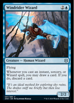 Windrider Wizard : ZENDIKAR RISING 087/280 - Magic the Gathering Single Card