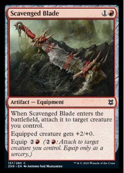 Scavenged Blade : ZENDIKAR RISING 157/280 - Magic the Gathering Single Card
