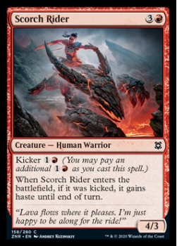 Scorch Rider : ZENDIKAR RISING 158/280 - Magic the Gathering Single Card