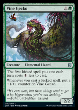 Vine Gecko : ZENDIKAR RISING 219/280 - Magic the Gathering Single Card