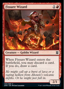 Fissure Wizard : ZENDIKAR RISING 140/280 - Magic the Gathering Single Card