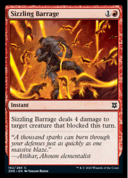 Sizzling Barrage : ZENDIKAR RISING 162/280 - Magic the Gathering Single Card