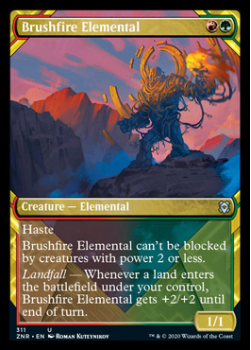 Brushfire Elemental : ZENDIKAR RISING 311 - Magic the Gathering Single Card