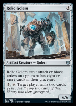 Relic Golem : ZENDIKAR RISING 249/280 - Magic the Gathering Single Card