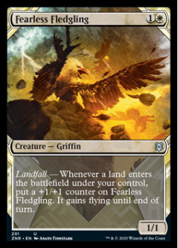 Fearless Fledgling (Showcase) (FOIL) : ZENDIKAR RISING 291 - Magic the Gathering Single Card