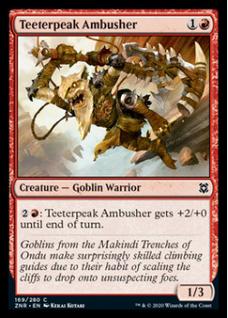 Teeterpeak Ambusher : ZENDIKAR RISING 169/280 - Magic the Gathering Single Card