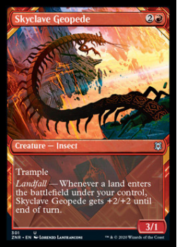 Skyclave Geopede (Showcase) : ZENDIKAR RISING 301 - Magic the Gathering Single Card
