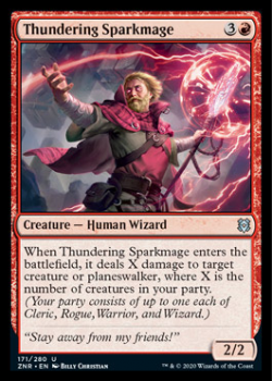 Thundering Sparkmage : ZENDIKAR RISING 171/280 - Magic the Gathering Single Card