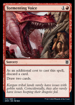 Tormenting Voice : ZENDIKAR RISING 172/280 - Magic the Gathering Single Card