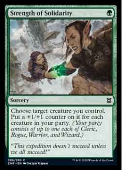 Strength of Solidarity : ZENDIKAR RISING 206/280 - Magic the Gathering Single Card