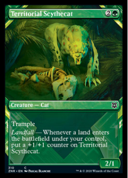 Territorial Scythecat (FOIL) : ZENDIKAR RISING 310 - Magic the Gathering Single Card