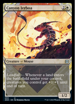 Canyon Jerboa (Showcase) : ZENDIKAR RISING 290 - Magic the Gathering Single Card