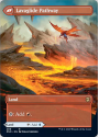 Riverglide Pathway / Lavaglide Pathway (BORDERLESS) (FOIL) : ZENDIKAR RISING 289 - Magic the Gathering Single Card - Image 2