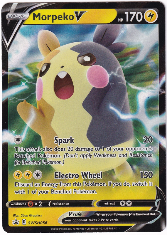 Pokemon Single Promotional Card - SWSH056 Morpeko V