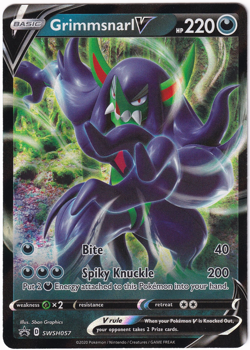 SWSH057 Grimmsnarl V - Pokemon Single Promotional Card