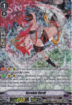Acrobat Verdi : V-BT10-SP13 - Cardfight!! Vanguard Single Card