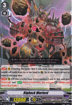 Big Back Warlord : V-BT10-070 - Cardfight!! Vanguard Single Card