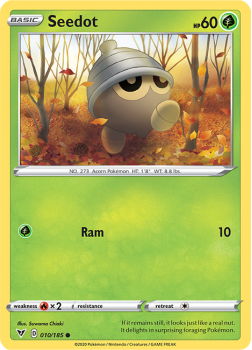 Seedot : SWORD AND SHIELD - VIVID VOLTAGE - 10/185 - Pokemon Single Card