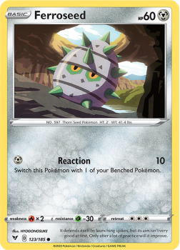 Ferroseed : SWORD AND SHIELD - VIVID VOLTAGE - 123/185 - Pokemon Single Card