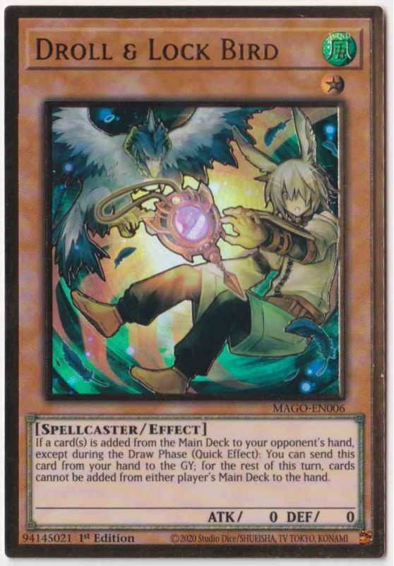 Droll & Lock Bird (Alternate Art) MAGOEN006 YuGiOh! Single Card
