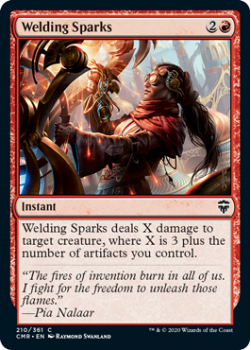 Welding Sparks (FOIL) - COMMANDER LEGENDS - 210/361 - Magic the Gathering Single Card