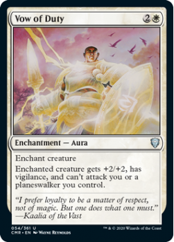 Vow of Duty - COMMANDER LEGENDS - 054/361 - Magic the Gathering Single Card